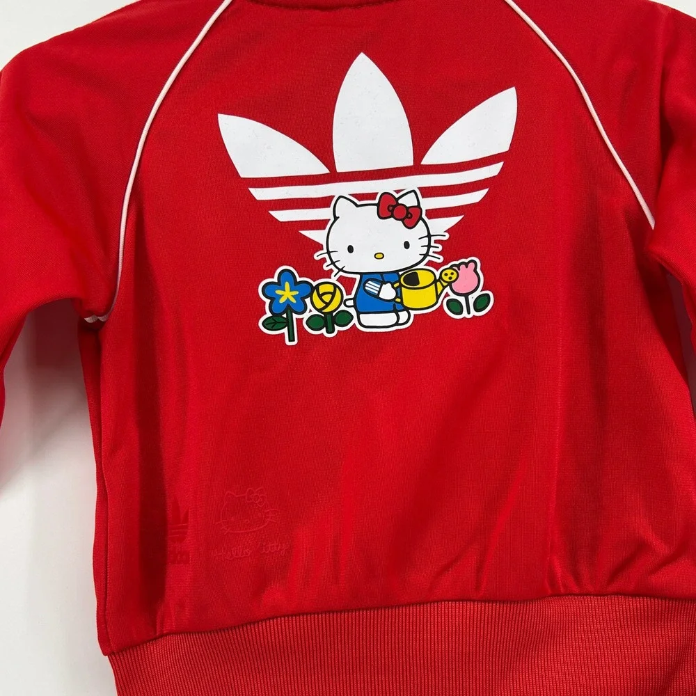 Adidas x Hello Kitty Infant 6M SST Tracksuit Set Vivid Red NWT Baby Girl Sporty